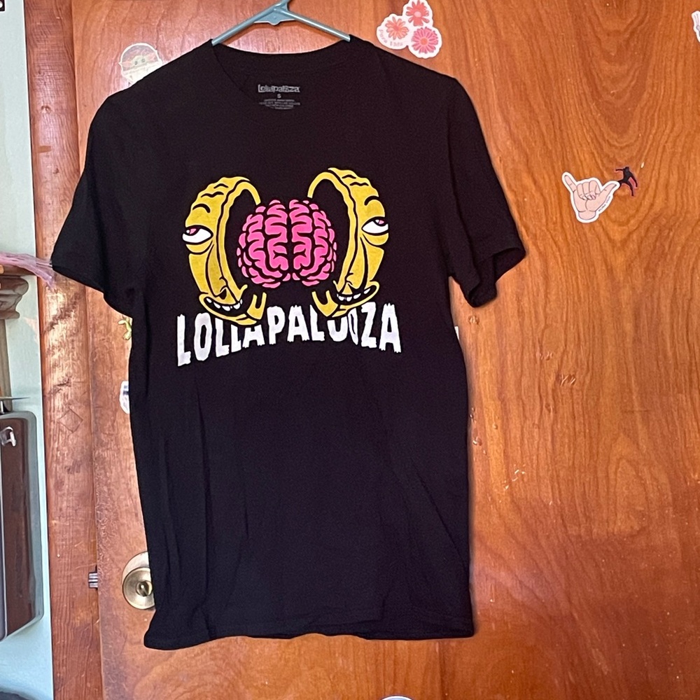 Lollapalooza Black Graphic T-Shirt